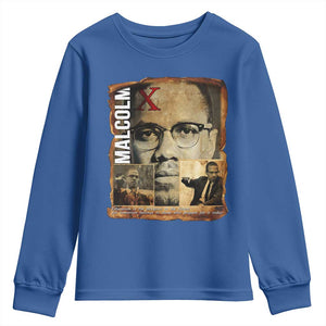 Education Is The Passport To The Future Youth Sweatshirt Malcolm X Quote TS12 Royal Blue Print Your Wear