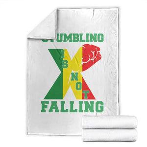 Stumbling Is Not Falling Throw Blanket African American Black History Month TS12 Black Print Your Wear