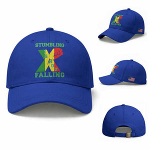 Stumbling Is Not Falling Baseball Cap African American Black History Month TS12 Baseball Cap Universal Fit Royal Blue Print Your Wear