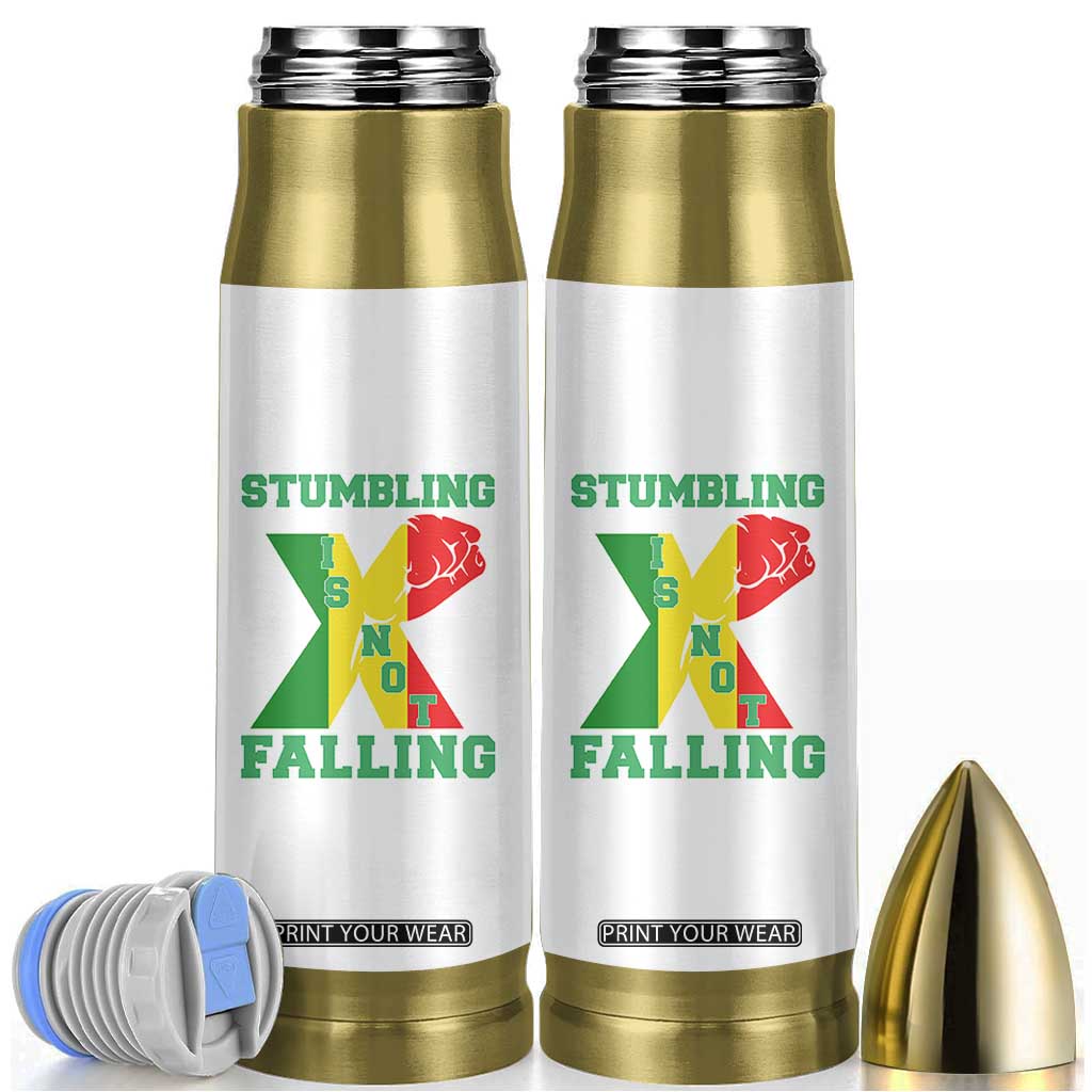 Stumbling Is Not Falling Bullet Tumbler African American Black History Month TS12 White Print Your Wear