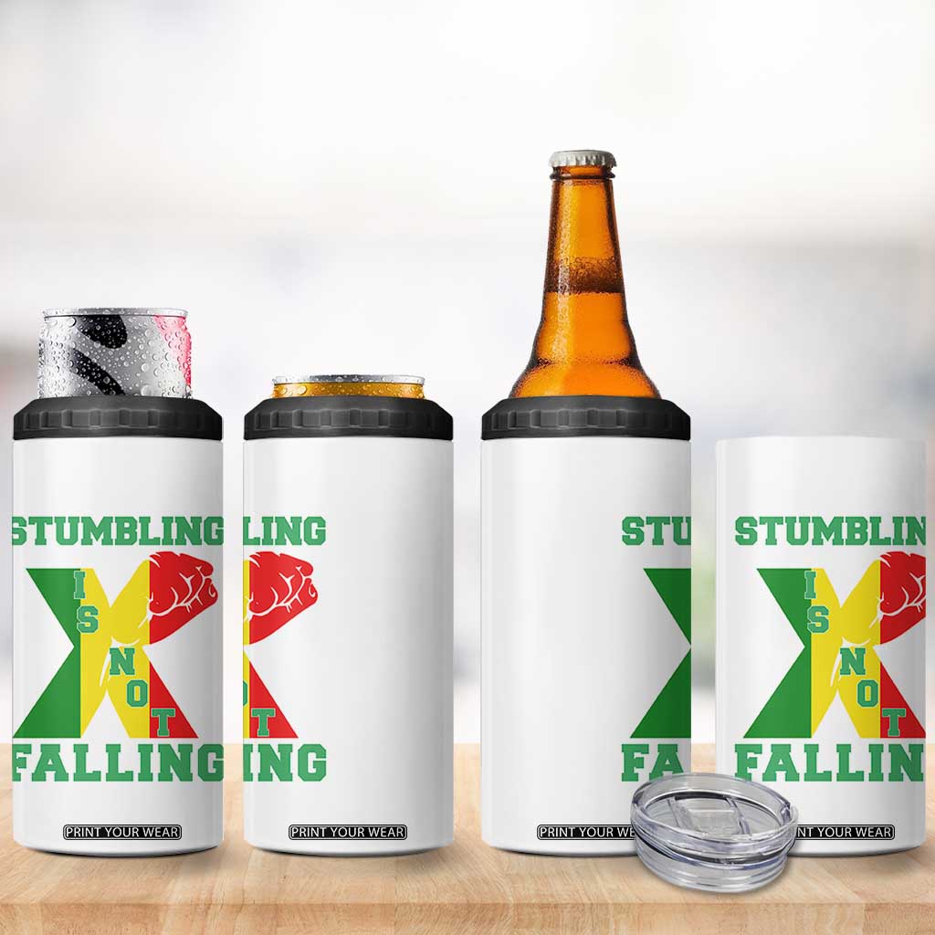 Stumbling Is Not Falling 4 in 1 Can Cooler Tumbler African American Black History Month TS12 Print Your Wear