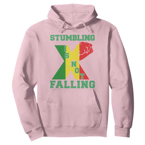 Stumbling Is Not Falling Hoodie African American Black History Month TS12 Light Pink Print Your Wear
