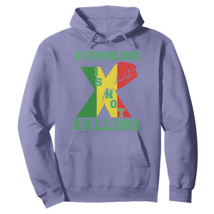 Stumbling Is Not Falling Hoodie African American Black History Month TS12 Violet Print Your Wear