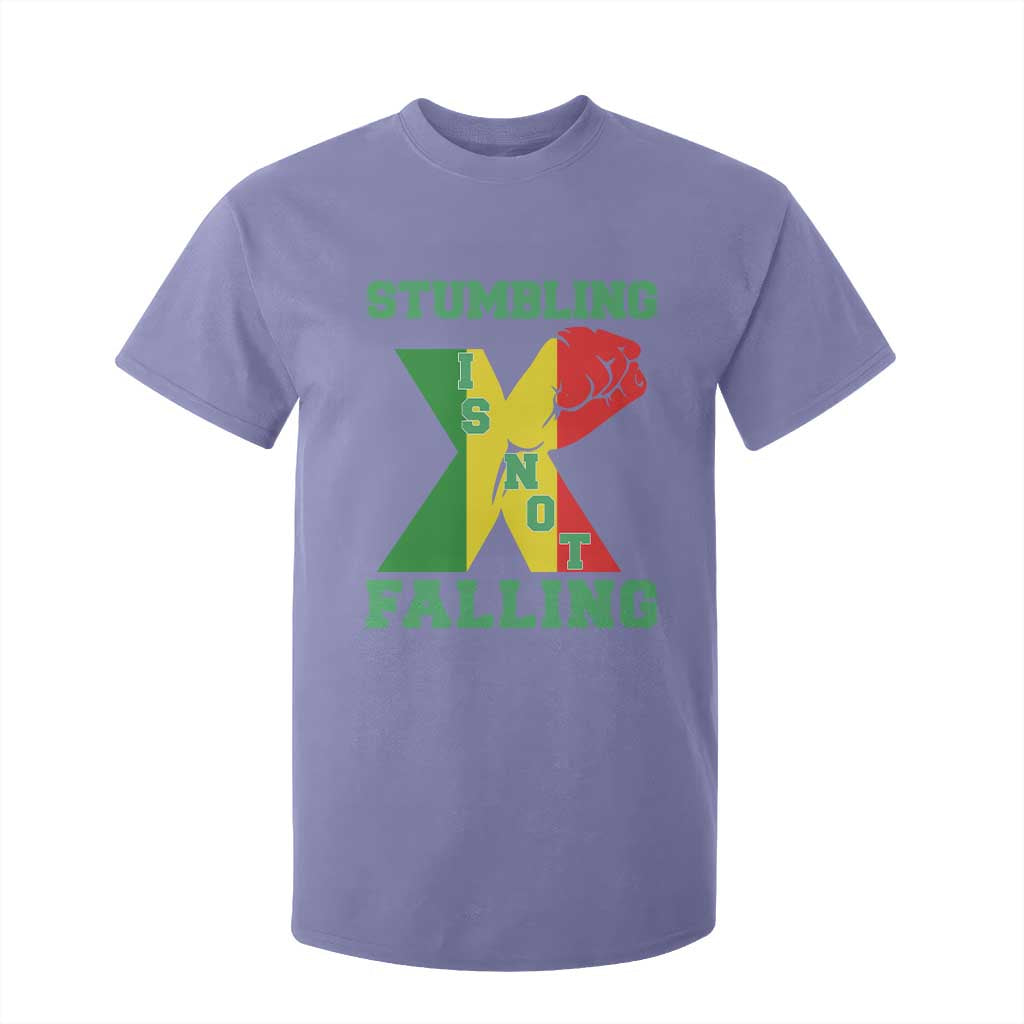 Stumbling Is Not Falling T Shirt For Kid African American Black History Month TS12 Violet Print Your Wear