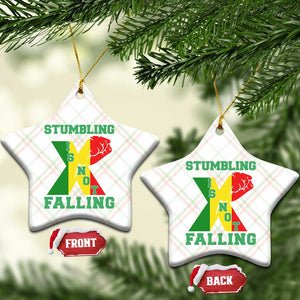 Stumbling Is Not Falling Ceramic Ornament African American Black History Month TS12 Print Your Wear