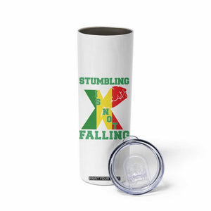 Stumbling Is Not Falling Skinny Tumbler African American Black History Month TS12 Print Your Wear