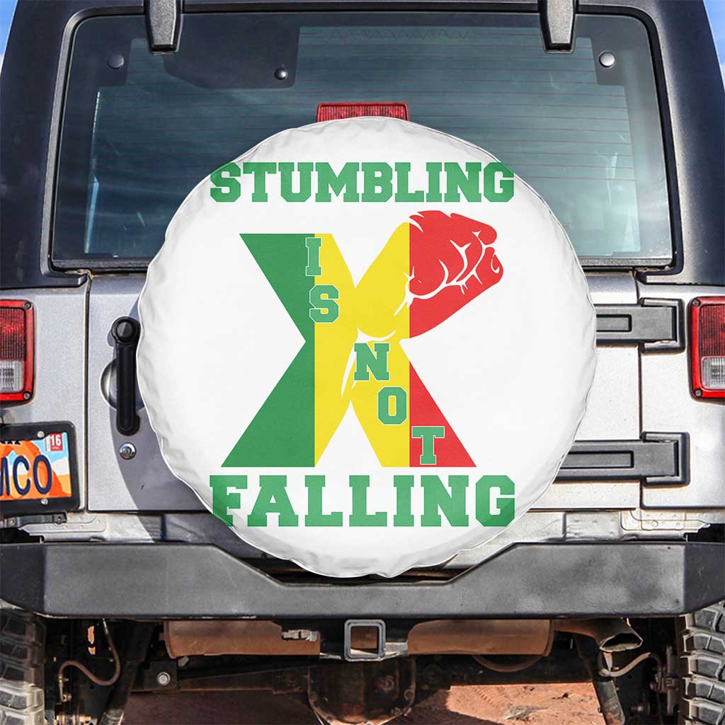 Stumbling Is Not Falling Spare Tire Cover African American Black History Month TS12 No hole Black Print Your Wear