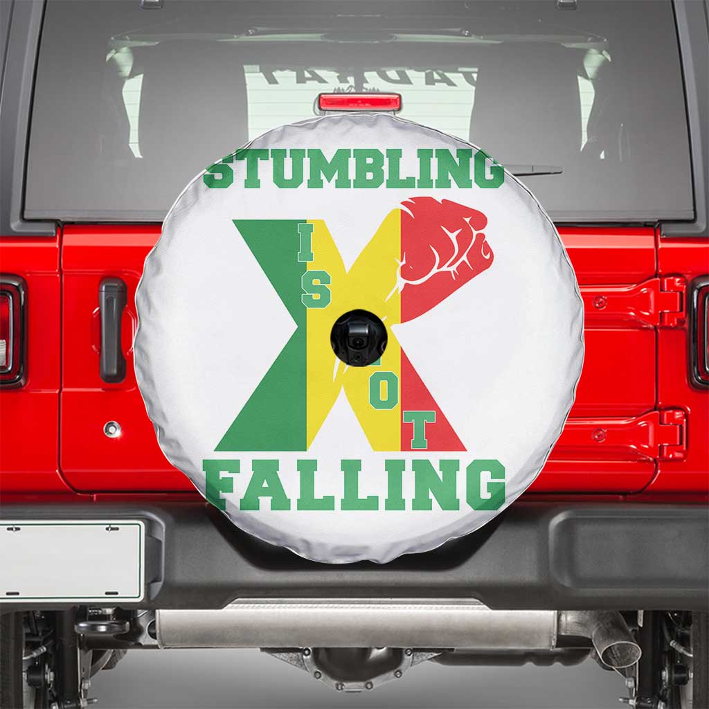 Stumbling Is Not Falling Spare Tire Cover African American Black History Month TS12 Black Print Your Wear