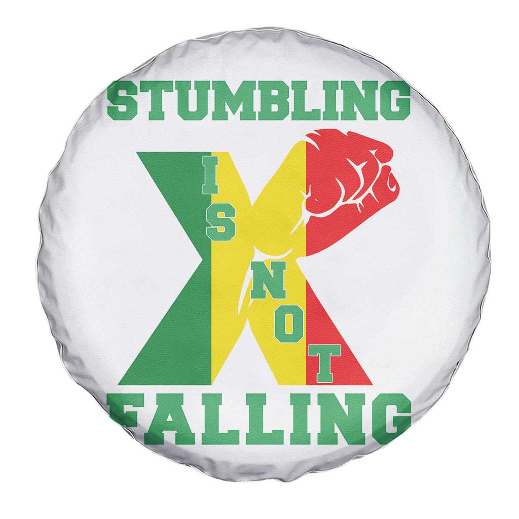 Stumbling Is Not Falling Spare Tire Cover African American Black History Month TS12 Print Your Wear