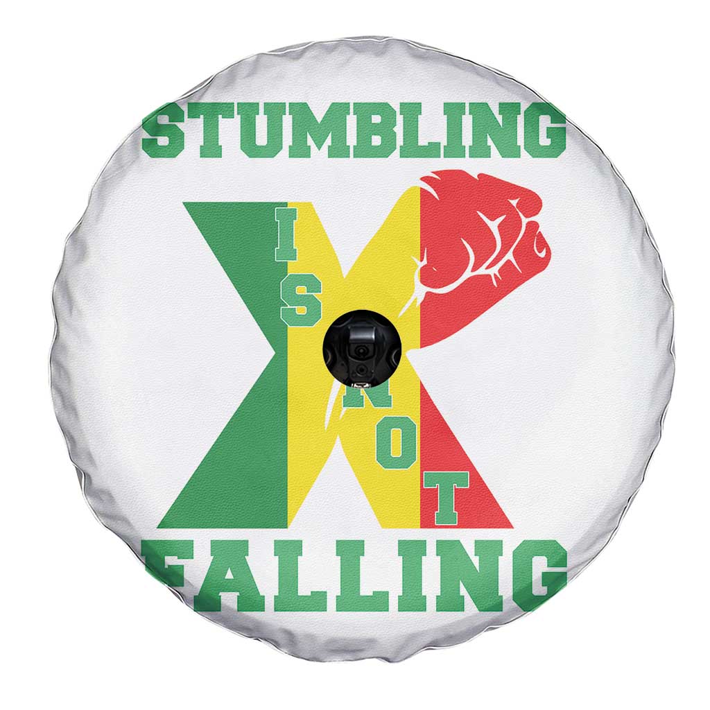 Stumbling Is Not Falling Spare Tire Cover African American Black History Month TS12 Print Your Wear