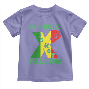 Stumbling Is Not Falling Toddler T Shirt African American Black History Month TS12 Violet Print Your Wear