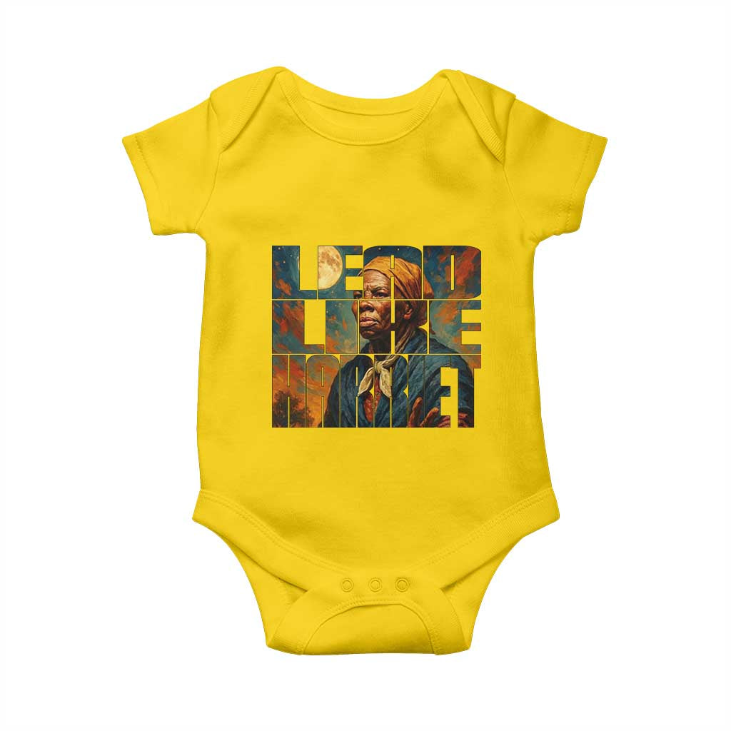 Lead Like Harriet Baby Onesie Black History Month Juneteenth Quote TS12 Daisy Print Your Wear