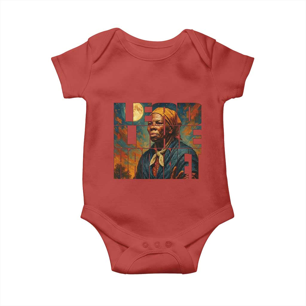 Lead Like Harriet Baby Onesie Black History Month Juneteenth Quote TS12 Red Print Your Wear