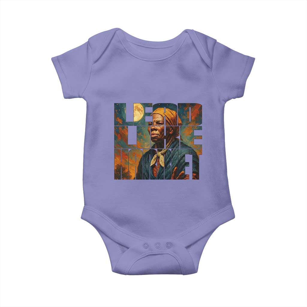 Lead Like Harriet Baby Onesie Black History Month Juneteenth Quote TS12 Violet Print Your Wear