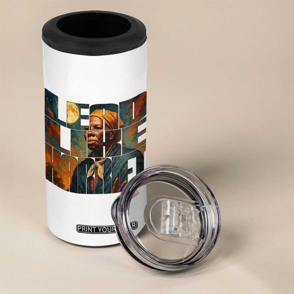 Lead Like Harriet 4 in 1 Can Cooler Tumbler Black History Month Juneteenth Quote TS12 Print Your Wear