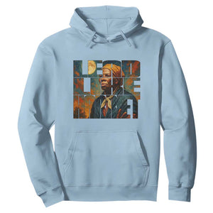 Lead Like Harriet Hoodie Black History Month Juneteenth Quote TS12 Light Blue Print Your Wear