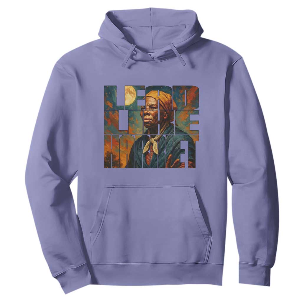 Lead Like Harriet Hoodie Black History Month Juneteenth Quote TS12 Violet Print Your Wear