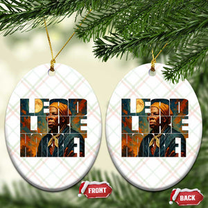 Lead Like Harriet Ceramic Ornament Black History Month Juneteenth Quote TS12 Print Your Wear