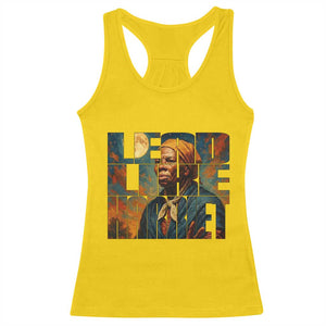 Lead Like Harriet Racerback Tank Top Black History Month Juneteenth Quote TS12 Daisy Print Your Wear