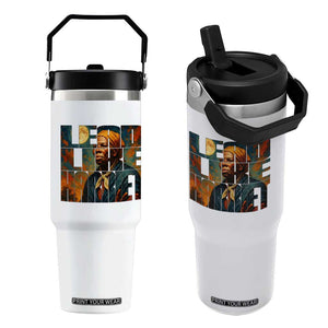 Lead Like Harriet Flip Straw Tumbler Black History Month Juneteenth Quote TS12 One Size: 30 oz White Print Your Wear