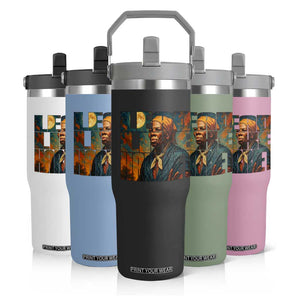 Lead Like Harriet Flip Straw Tumbler Black History Month Juneteenth Quote TS12 Print Your Wear