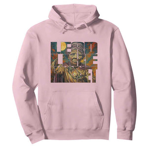 Lead Like Harriet Hoodie Black Women Leadership Quote TS12 Light Pink Print Your Wear