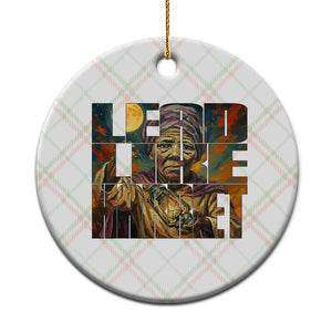 Lead Like Harriet Ceramic Ornament Black Women Leadership Quote TS12 1pc Christmas Plaid Print Your Wear