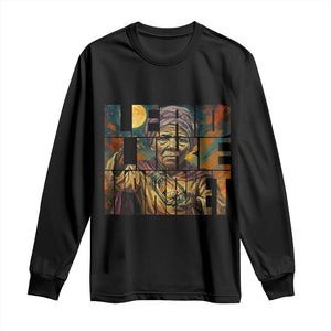Lead Like Harriet Long Sleeve Shirt Black Women Leadership Quote TS12 Black Print Your Wear