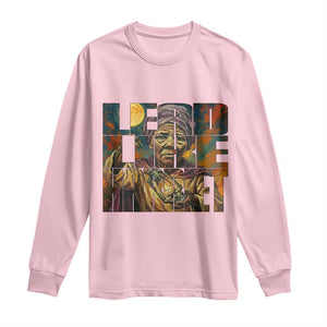Lead Like Harriet Long Sleeve Shirt Black Women Leadership Quote TS12 Light Pink Print Your Wear