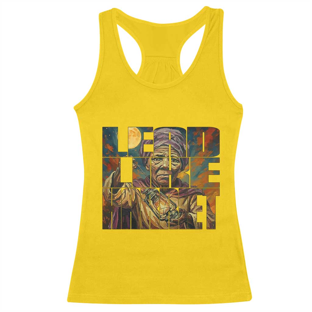 Lead Like Harriet Racerback Tank Top Black Women Leadership Quote TS12 Daisy Print Your Wear