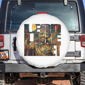 Lead Like Harriet Spare Tire Cover Black Women Leadership Quote TS12 No hole Black Print Your Wear