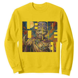 Lead Like Harriet Sweatshirt Black Women Leadership Quote TS12 Daisy Print Your Wear