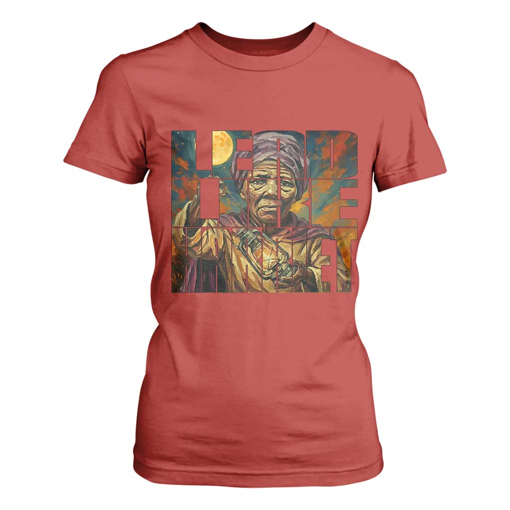 Lead Like Harriet T Shirt For Women Black Women Leadership Quote TS12 Red Print Your Wear