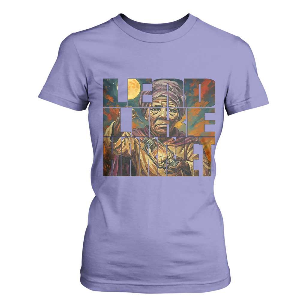 Lead Like Harriet T Shirt For Women Black Women Leadership Quote TS12 Violet Print Your Wear