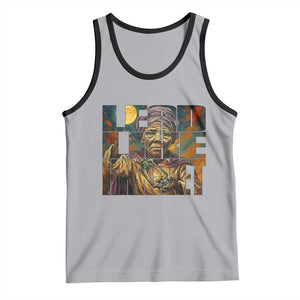 Lead Like Harriet Tank Top Black Women Leadership Quote TS12 Athletic Heather Black Print Your Wear