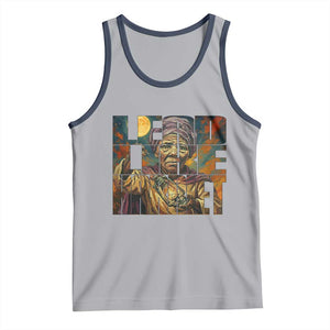 Lead Like Harriet Tank Top Black Women Leadership Quote TS12 Athletic Heather Navy Print Your Wear