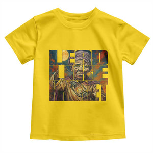 Lead Like Harriet Toddler T Shirt Black Women Leadership Quote TS12 Daisy Print Your Wear