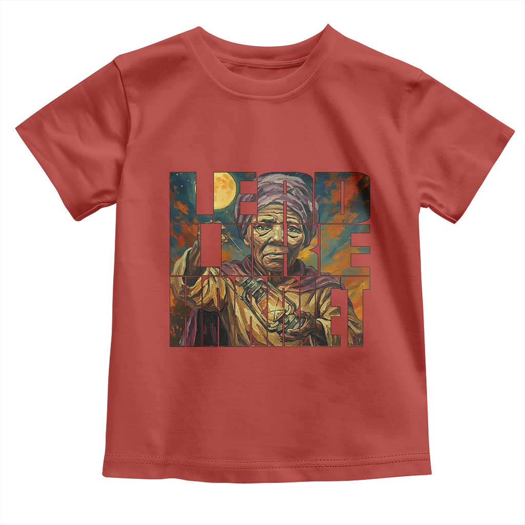 Lead Like Harriet Toddler T Shirt Black Women Leadership Quote TS12 Red Print Your Wear