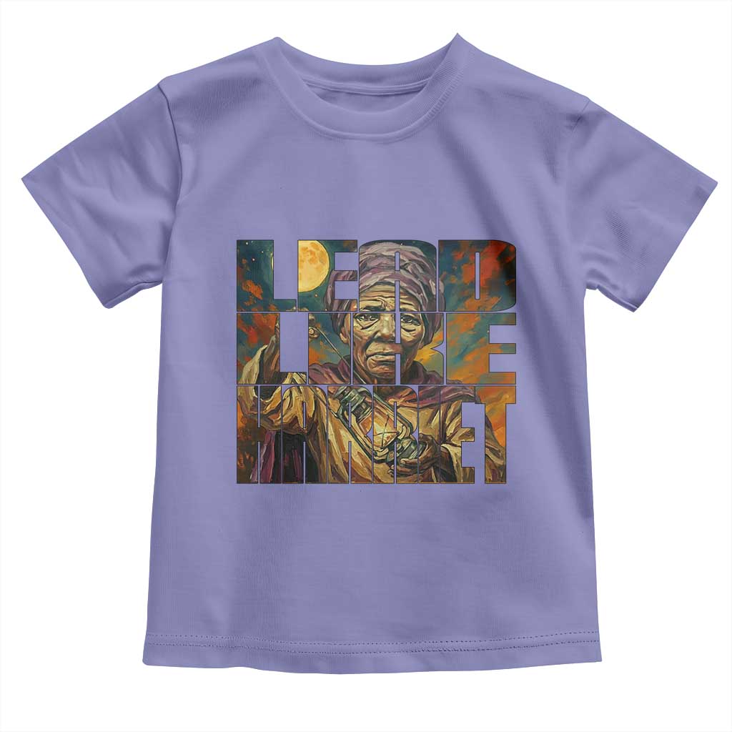 Lead Like Harriet Toddler T Shirt Black Women Leadership Quote TS12 Violet Print Your Wear