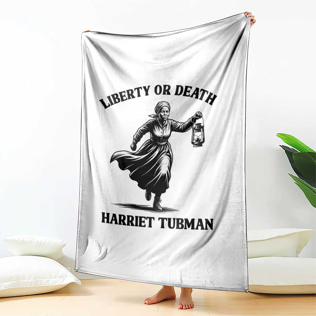Liberty Or Death Throw Blanket Harriet Tubman Quote TS12 Print Your Wear