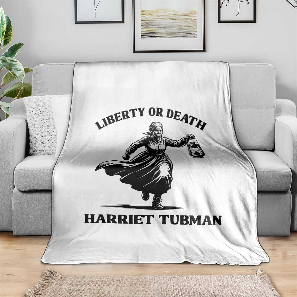 Liberty Or Death Throw Blanket Harriet Tubman Quote TS12 Print Your Wear