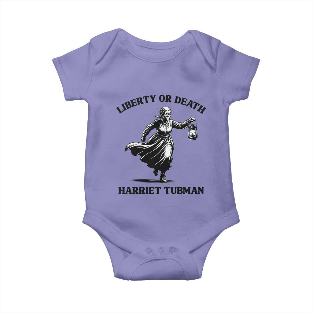 Liberty Or Death Baby Onesie Harriet Tubman Quote TS12 Violet Print Your Wear