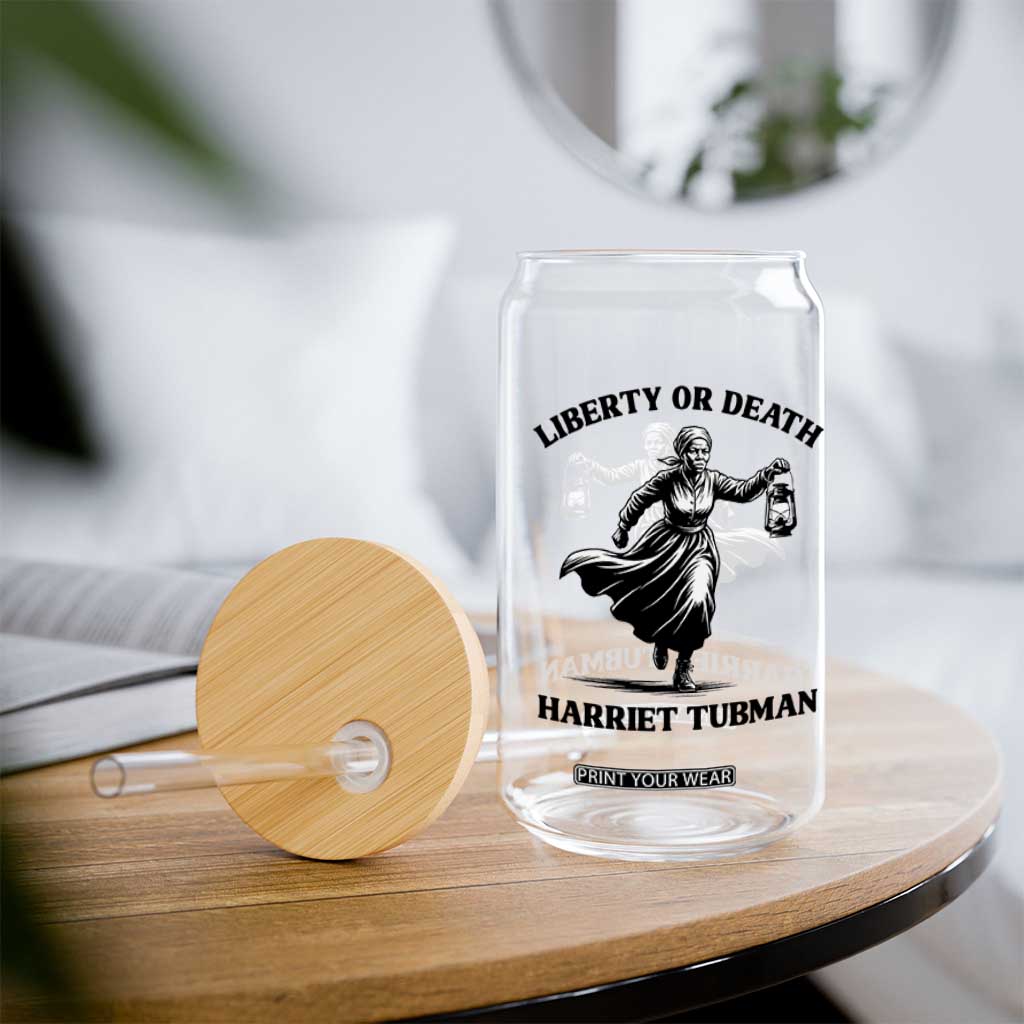 Liberty Or Death Glass Can Harriet Tubman Quote TS12 Print Your Wear