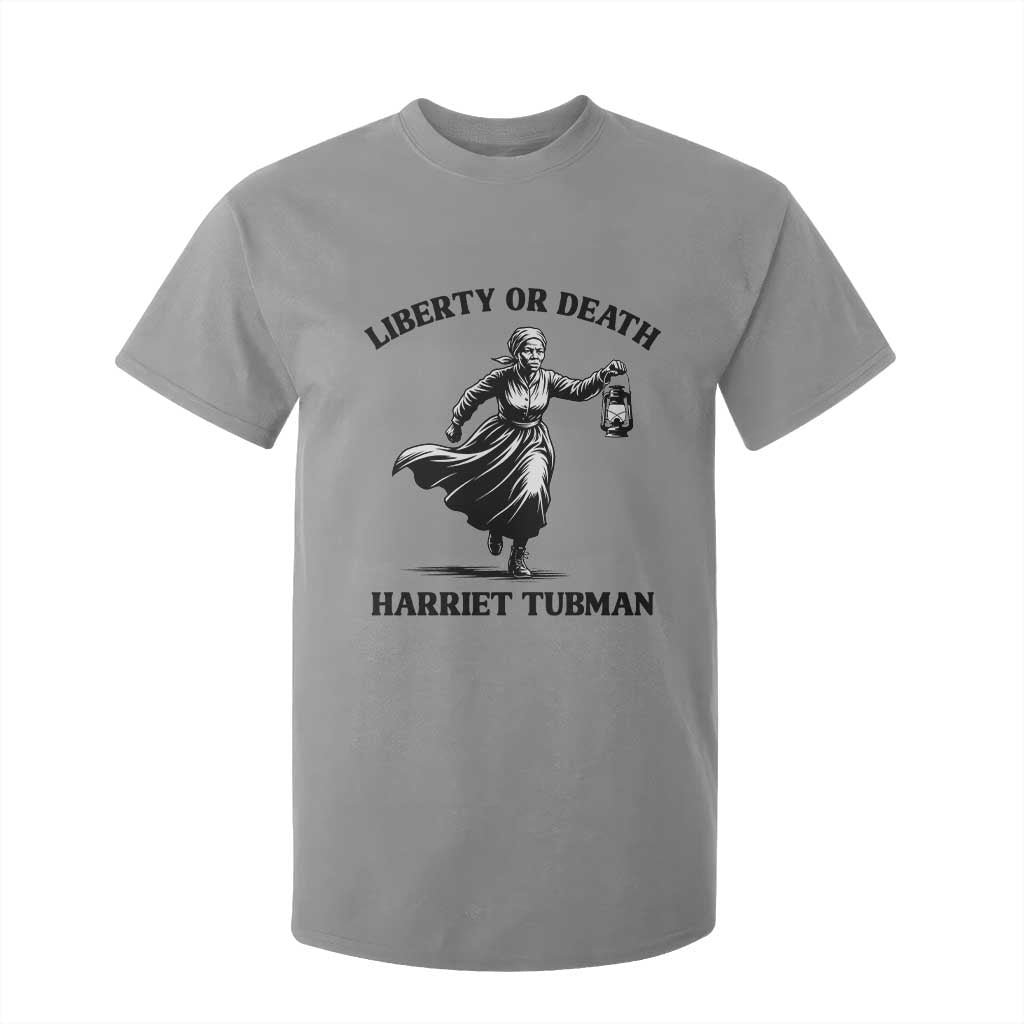 Liberty Or Death T Shirt For Kid Harriet Tubman Quote TS12 Sport Gray Print Your Wear