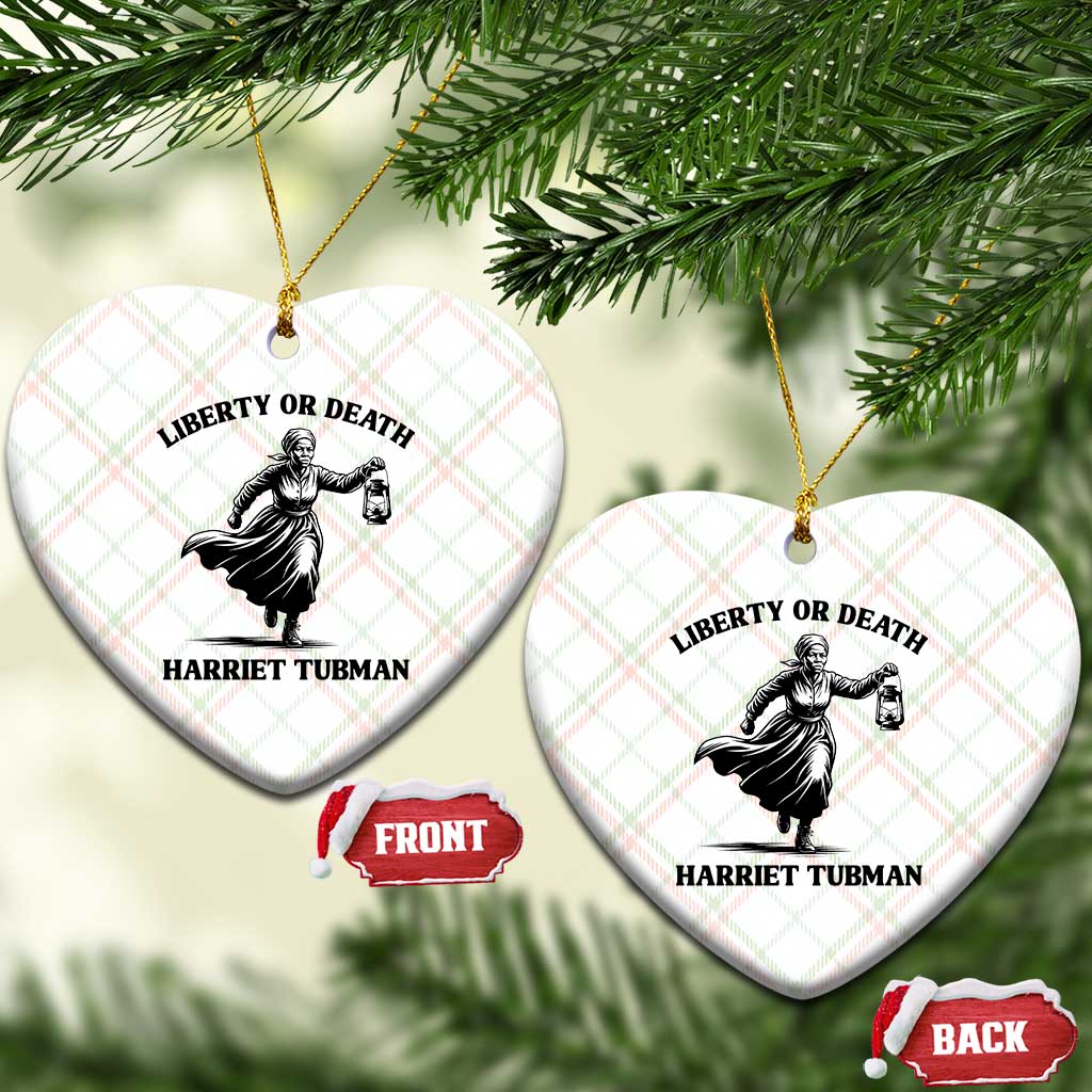 Liberty Or Death Ceramic Ornament Harriet Tubman Quote TS12 Print Your Wear