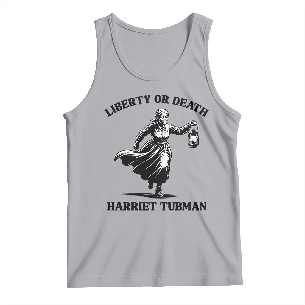 Liberty Or Death Tank Top Harriet Tubman Quote TS12 Athletic Heather Print Your Wear