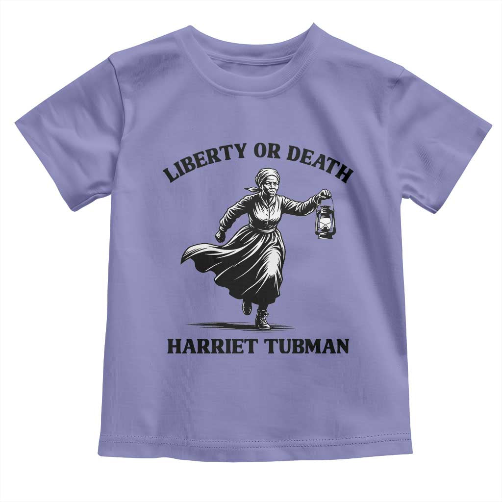 Liberty Or Death Toddler T Shirt Harriet Tubman Quote TS12 Violet Print Your Wear