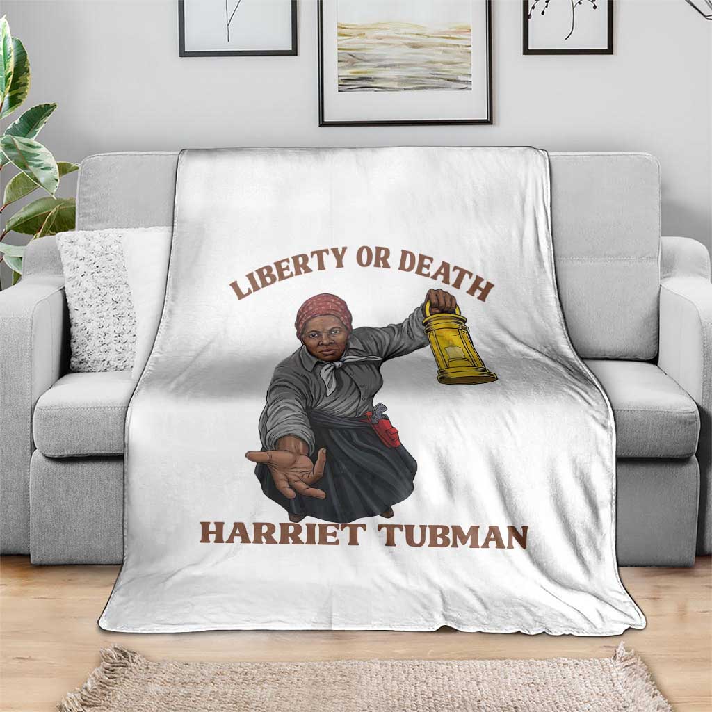 Harriet Tubman Freedom Quote Throw Blanket Liberty Or Death TS12 Print Your Wear