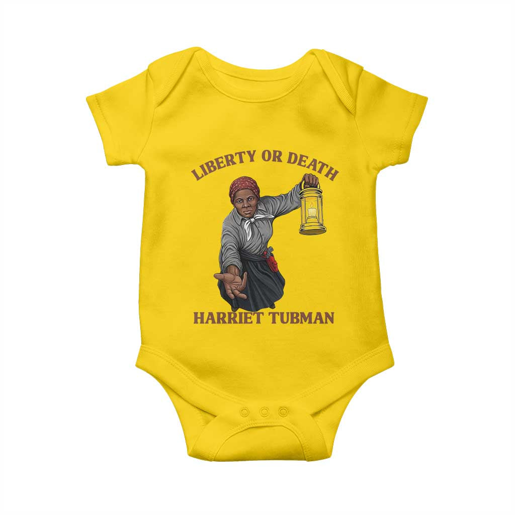 Harriet Tubman Freedom Quote Baby Onesie Liberty Or Death TS12 Daisy Print Your Wear
