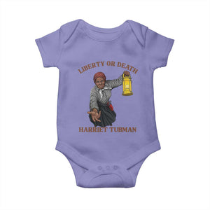 Harriet Tubman Freedom Quote Baby Onesie Liberty Or Death TS12 Violet Print Your Wear